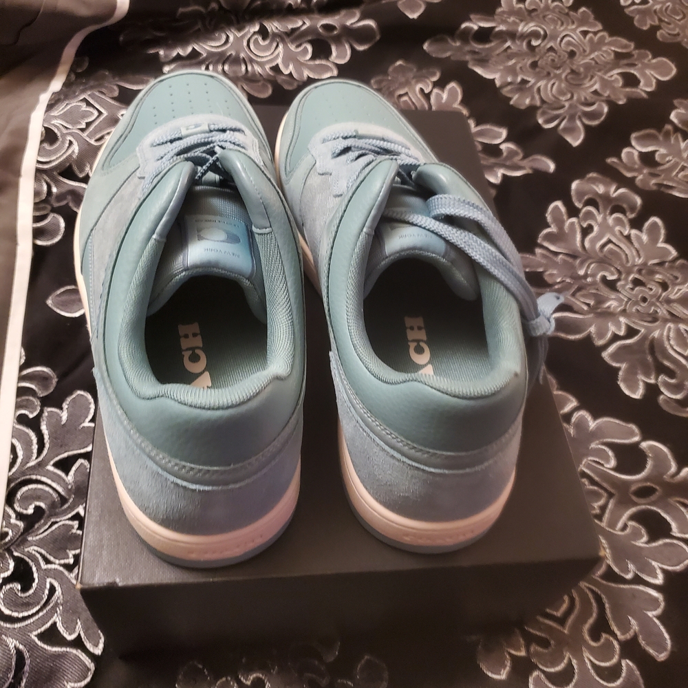 COACH Mens Aquamarine Low-Top Sneakers - Picture 9 of 10